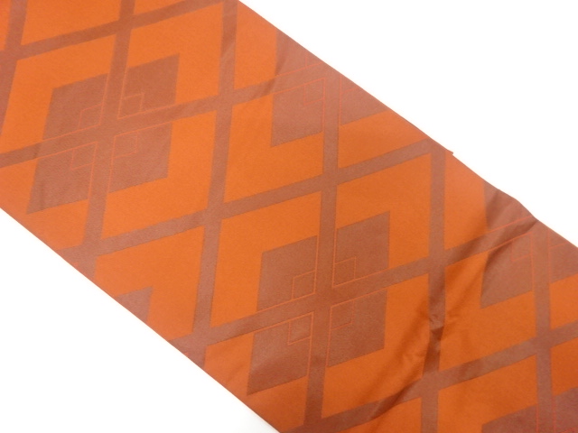 斜め格子模様織り出し　袋帯